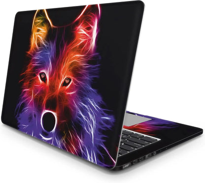 Sticker Master Wolf Evrensel Sticker Dizüstü Bilgisayar Vinil Sticker Decal 12" 13" 13.3" 14" 15" 15.4" 15.6 inç Dizüstü Bilgisayar Çıkartma Koruyucu Macbook Asus Acer Hp Lenovo Huawei Dell İçin Sticker Master