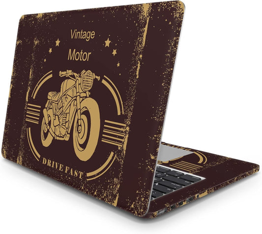 Sticker Master Vintage Motor Evrensel Sticker Dizüstü Bilgisayar Vinil Sticker Decal 12" 13" 13.3" 14" 15" 15.4" 15.6 inç Dizüstü Bilgisayar Çıkartma Koruyucu Macbook Asus Acer Hp Lenovo Huawei Dell İçin