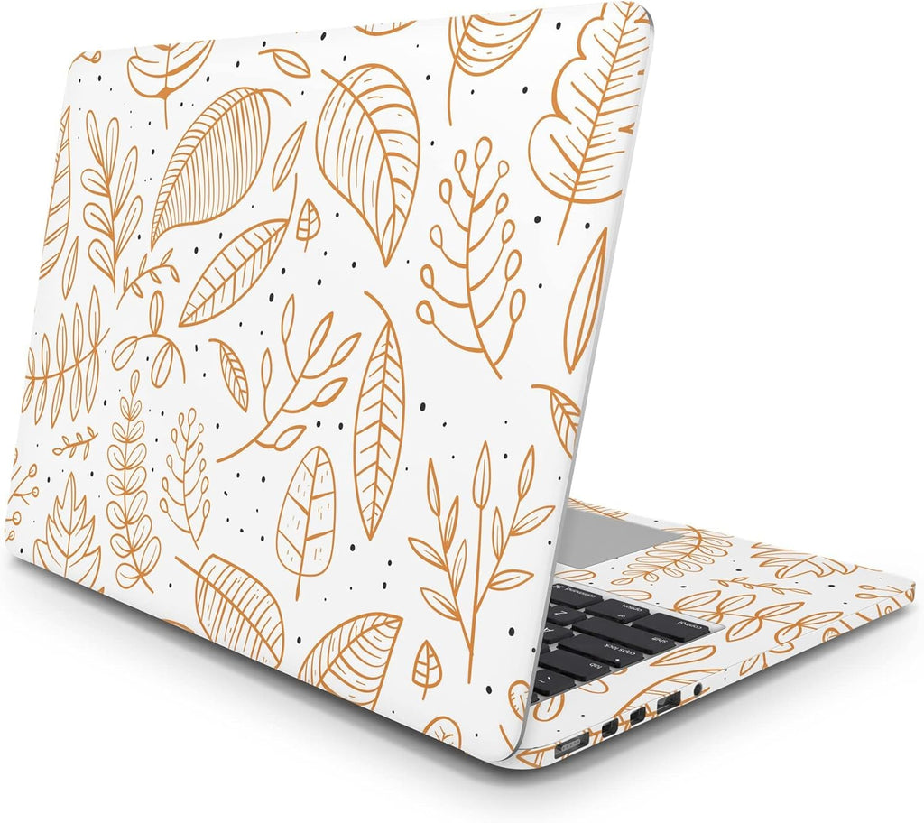 Sticker Master Autumn Background With Leaves Evrensel Sticker Dizüstü Bilgisayar Vinil Sticker Decal 12" 13" 13.3" 14" 15" 15.4" 15.6 inç Dizüstü Bilgisayar Çıkartma Koruyucu Macbook Asus Acer Hp Lenovo Huawei Dell İçin