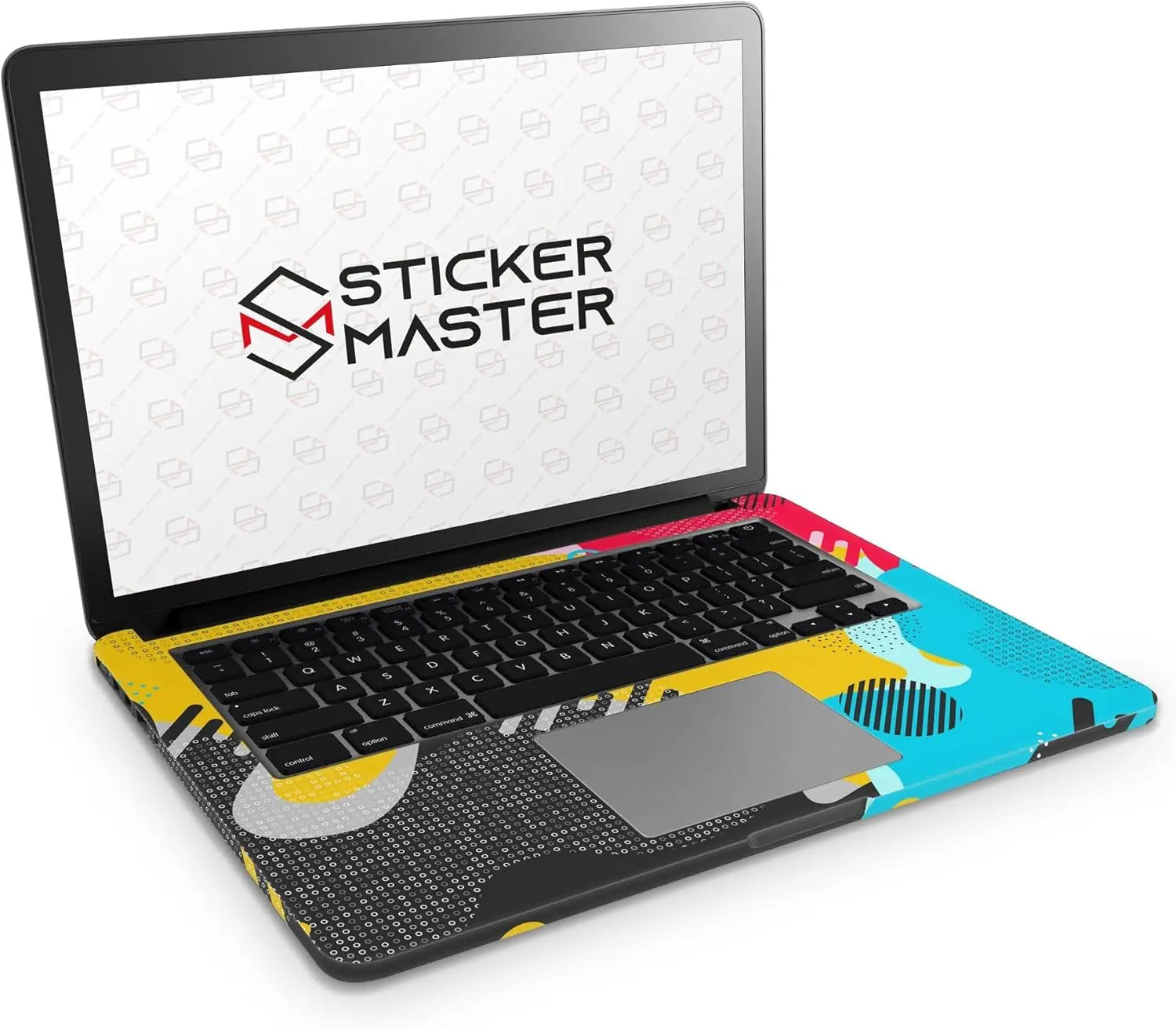 Sticker Master Halftone Colorful Pattern Evrensel Sticker Dizüstü Bilgisayar Vinil Sticker Decal 12" 13" 13.3" 14" 15" 15.4" 15.6 inç Dizüstü Bilgisayar Çıkartma Koruyucu Macbook Asus Acer Hp Lenovo Huawei Dell İçin Sticker Master
