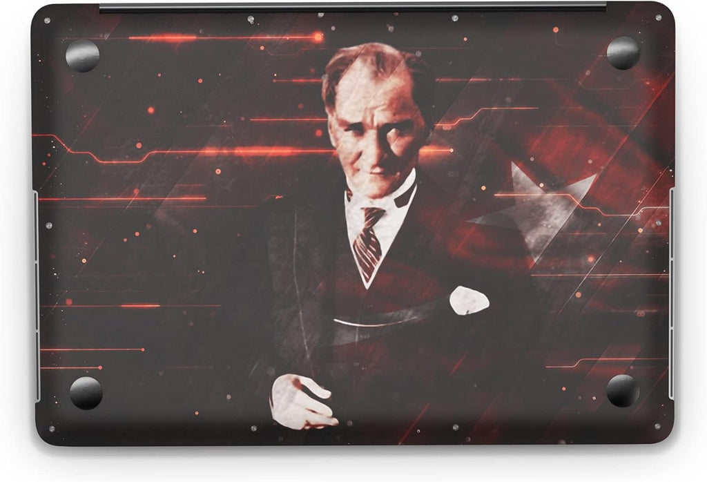 Sticker Master Mustafa Kemal Atatürk Impressive  Evrensel Sticker Dizüstü Bilgisayar Vinil Sticker Decal 12" 13" 13.3" 14" 15" 15.4" 15.6 inç Dizüstü Bilgisayar Çıkartma Koruyucu Macbook Asus Acer Hp Lenovo Huawei Dell İçin