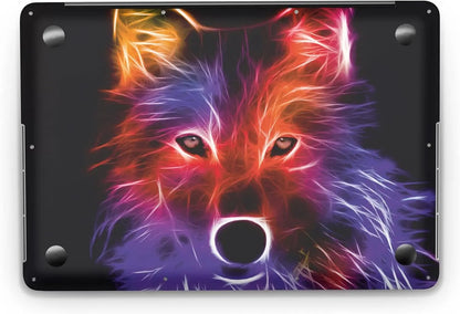 Sticker Master Wolf Evrensel Sticker Dizüstü Bilgisayar Vinil Sticker Decal 12" 13" 13.3" 14" 15" 15.4" 15.6 inç Dizüstü Bilgisayar Çıkartma Koruyucu Macbook Asus Acer Hp Lenovo Huawei Dell İçin Sticker Master