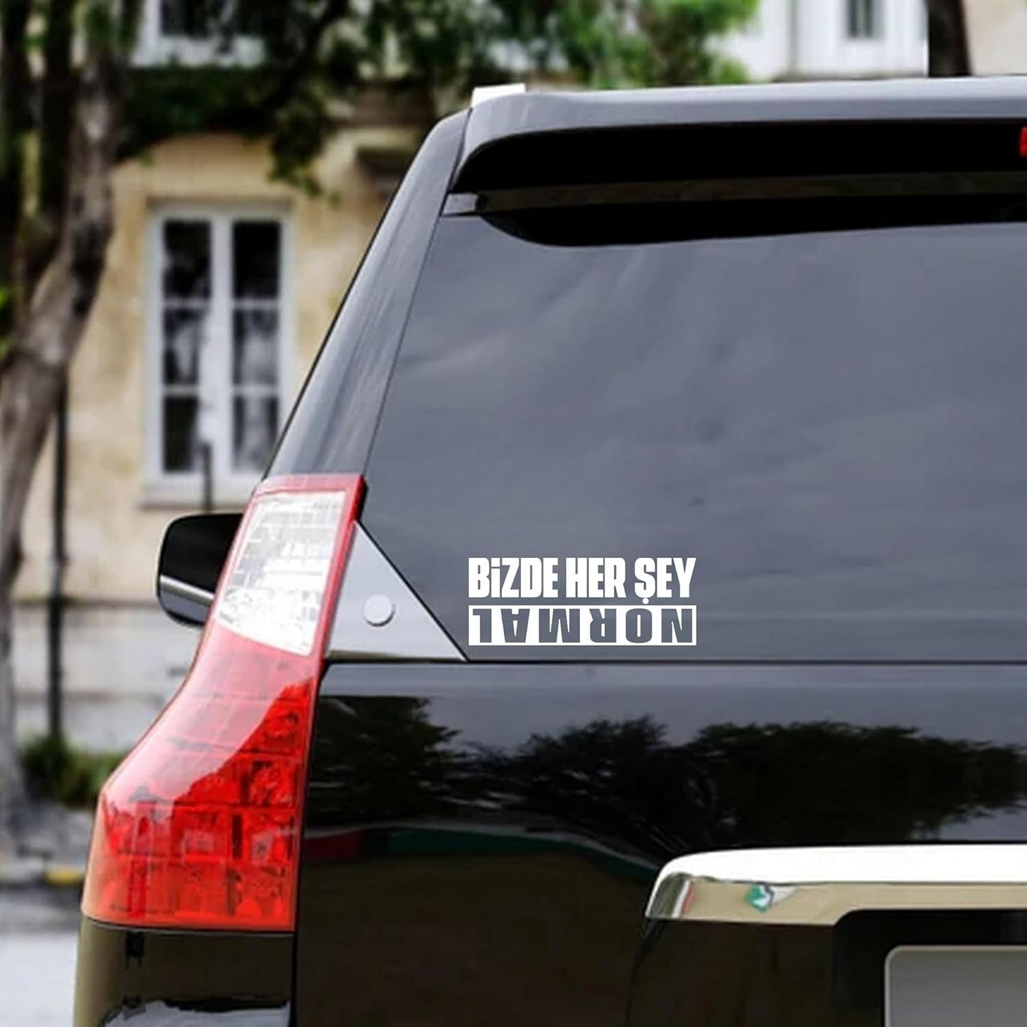 Sticker Master Bize Her Şey Normal Motorsiklet,Kask,Laptop,Motor Ve Oto Araç Sticker 20 X 8 Cm
