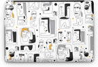 Sticker Master Tribal Seamless Pattern Evrensel Sticker Dizüstü Bilgisayar Vinil Sticker Decal 12" 13" 13.3" 14" 15" 15.4" 15.6 inç Dizüstü Bilgisayar Çıkartma Koruyucu Macbook Asus Acer Hp Lenovo Huawei Dell İçin