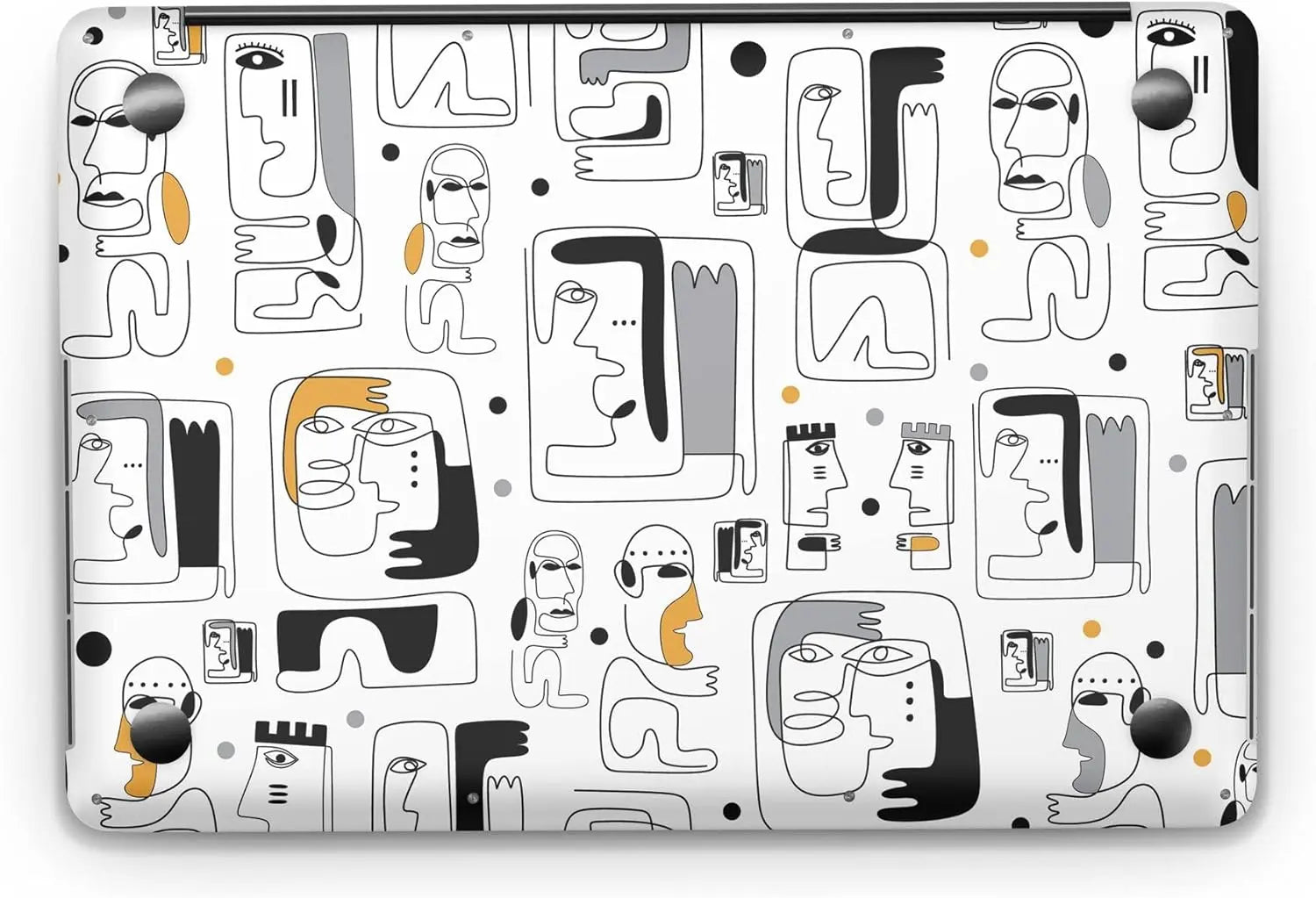 Sticker Master Tribal Seamless Pattern Evrensel Sticker Dizüstü Bilgisayar Vinil Sticker Decal 12" 13" 13.3" 14" 15" 15.4" 15.6 inç Dizüstü Bilgisayar Çıkartma Koruyucu Macbook Asus Acer Hp Lenovo Huawei Dell İçin Sticker Master