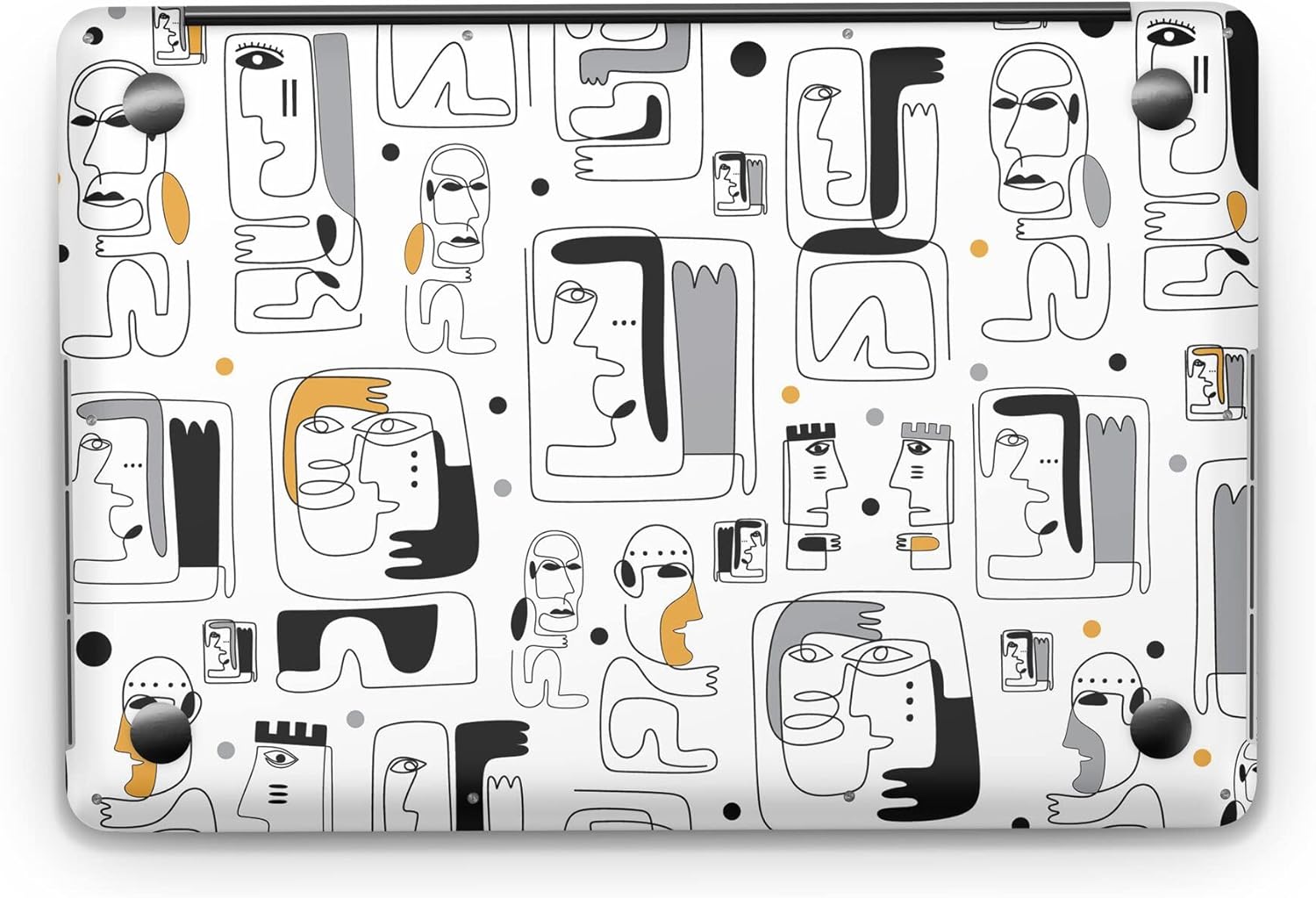 Sticker Master Tribal Seamless Pattern Evrensel Sticker Dizüstü Bilgisayar Vinil Sticker Decal 12" 13" 13.3" 14" 15" 15.4" 15.6 inç Dizüstü Bilgisayar Çıkartma Koruyucu Macbook Asus Acer Hp Lenovo Huawei Dell İçin