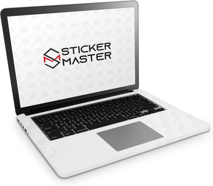 Sticker Master Geometric White Evrensel Sticker Dizüstü Bilgisayar Vinil Sticker Decal 12" 13" 13.3" 14" 15" 15.4" 15.6 inç Dizüstü Bilgisayar Çıkartma Koruyucu Macbook Asus Acer Hp Lenovo Huawei Dell İçin Sticker Master