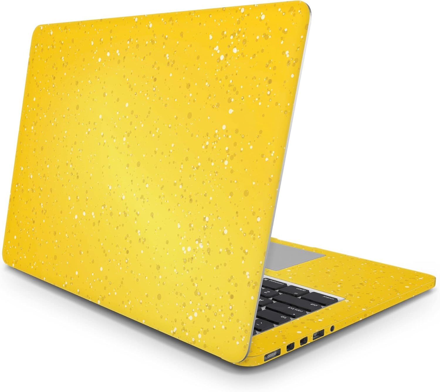 Sticker Master Yellow Stripes Evrensel Sticker Dizüstü Bilgisayar Vinil Sticker Decal 12" 13" 13.3" 14" 15" 15.4" 15.6 inç Dizüstü Bilgisayar Çıkartma Koruyucu Macbook Asus Acer Hp Lenovo Huawei Dell İçin