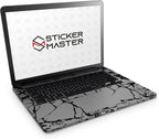Sticker Master White Rock Pattern Evrensel Sticker Dizüstü Bilgisayar Vinil Sticker Decal 12" 13" 13.3" 14" 15" 15.4" 15.6 inç Dizüstü Bilgisayar Çıkartma Koruyucu Macbook Asus Acer Hp Lenovo Huawei Dell İçin