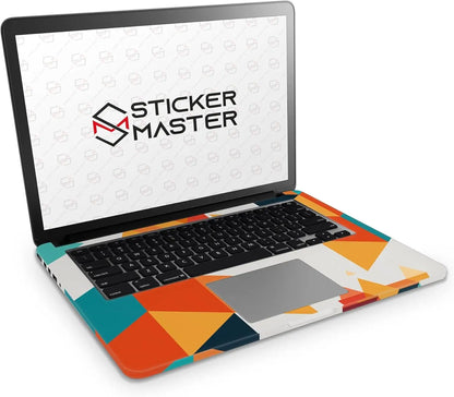Sticker Master Geometric Background Evrensel Sticker Dizüstü Bilgisayar Vinil Sticker Decal 12" 13" 13.3" 14" 15" 15.4" 15.6 inç Dizüstü Bilgisayar Çıkartma Koruyucu Macbook Asus Acer Hp Lenovo Huawei Dell İçin Sticker Master