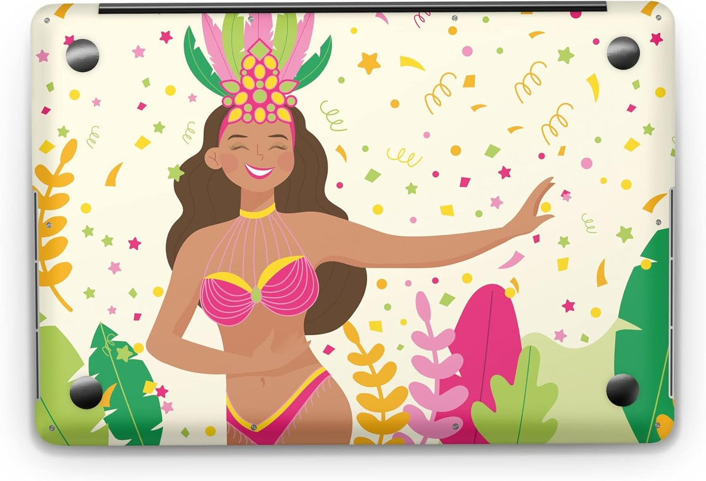 Sticker Master Brazilian Carnival Background Evrensel Sticker Dizüstü Bilgisayar Vinil Sticker Decal 12" 13" 13.3" 14" 15" 15.4" 15.6 inç Dizüstü Bilgisayar Çıkartma Koruyucu Macbook Asus Acer Hp Lenovo Huawei Dell İçin