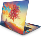 Fantezi Ağaç Laptop Sticker Renkli Koruyucu Set | Sticker Master