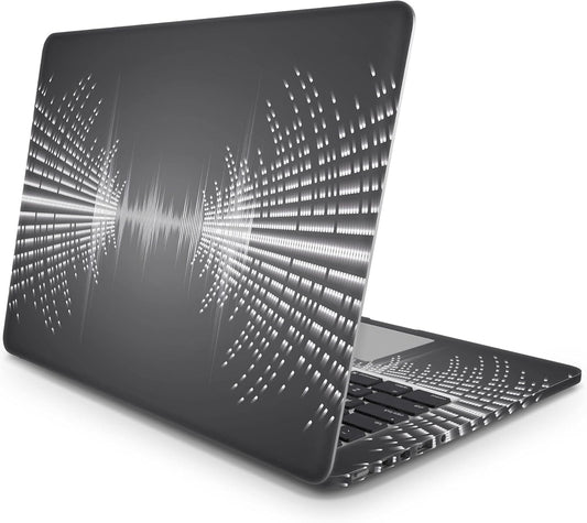 Sticker Master Sound Waves Evrensel Sticker Dizüstü Bilgisayar Vinil Sticker Decal 12" 13" 13.3" 14" 15" 15.4" 15.6 inç Dizüstü Bilgisayar Çıkartma Koruyucu Macbook Asus Acer Hp Lenovo Huawei Dell İçin