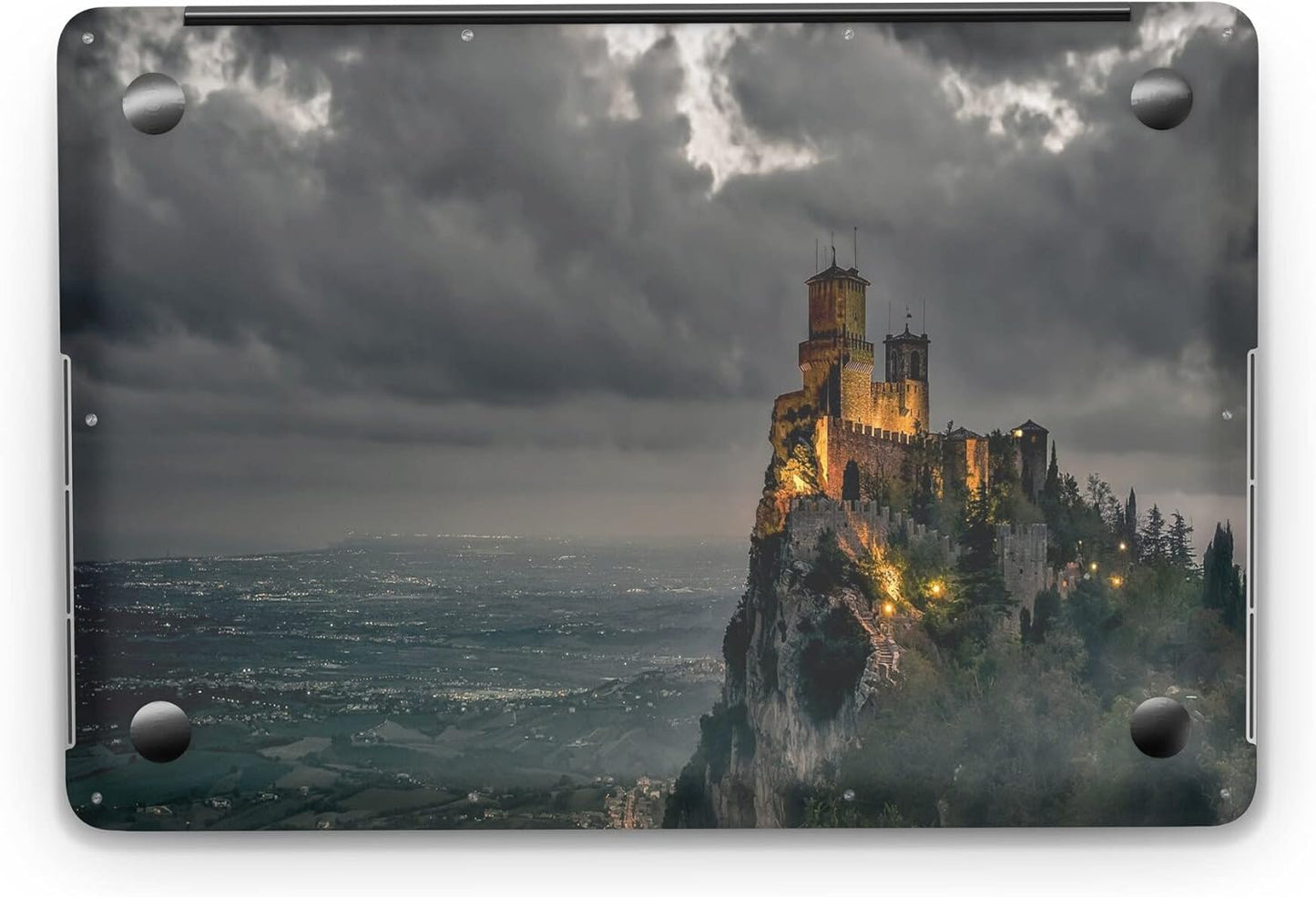 Sticker Master Castle Evrensel Sticker Dizüstü Bilgisayar Vinil Sticker Decal 12" 13" 13.3" 14" 15" 15.4" 15.6 inç Dizüstü Bilgisayar Çıkartma Koruyucu Macbook Asus Acer Hp Lenovo Huawei Dell İçin