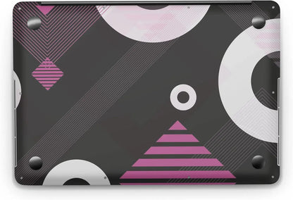 Sticker Master Purple Shape Evrensel Sticker Dizüstü Bilgisayar Vinil Sticker Decal 12" 13" 13.3" 14" 15" 15.4" 15.6 inç Dizüstü Bilgisayar Çıkartma Koruyucu Macbook Asus Acer Hp Lenovo Huawei Dell İçin Sticker Master