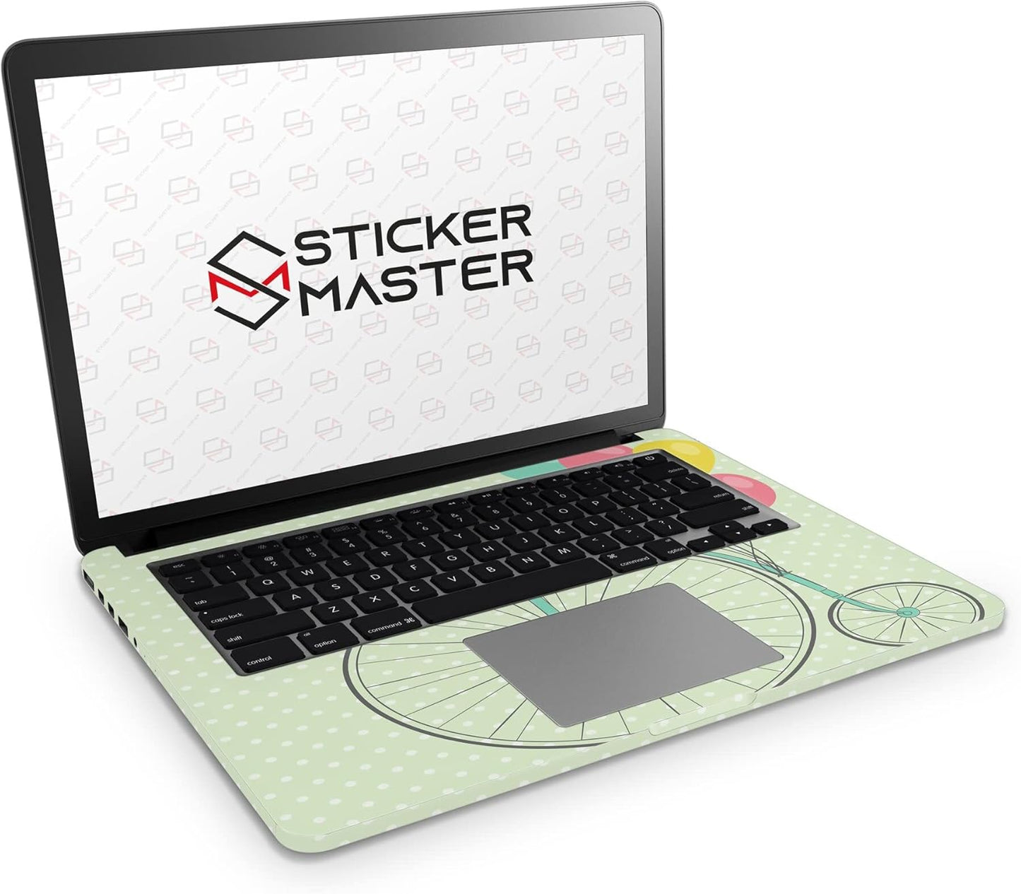 Sticker Master Unicycle And Balloons Evrensel Sticker Dizüstü Bilgisayar Vinil Sticker Decal 12" 13" 13.3" 14" 15" 15.4" 15.6 inç Dizüstü Bilgisayar Çıkartma Koruyucu Macbook Asus Acer Hp Lenovo Huawei Dell İçin