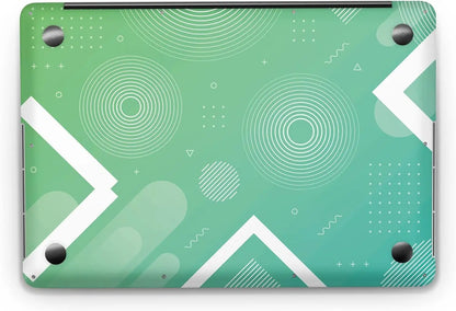 Sticker Master Gradient Green Evrensel Sticker Dizüstü Bilgisayar Vinil Sticker Decal 12" 13" 13.3" 14" 15" 15.4" 15.6 inç Dizüstü Bilgisayar Çıkartma Koruyucu Macbook Asus Acer Hp Lenovo Huawei Dell İçin Sticker Master
