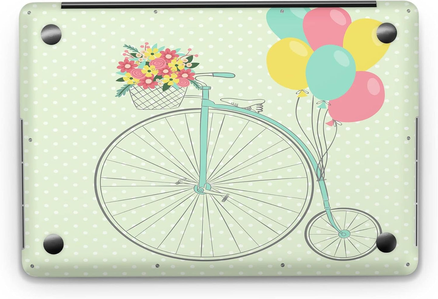 Sticker Master Unicycle And Balloons Evrensel Sticker Dizüstü Bilgisayar Vinil Sticker Decal 12" 13" 13.3" 14" 15" 15.4" 15.6 inç Dizüstü Bilgisayar Çıkartma Koruyucu Macbook Asus Acer Hp Lenovo Huawei Dell İçin