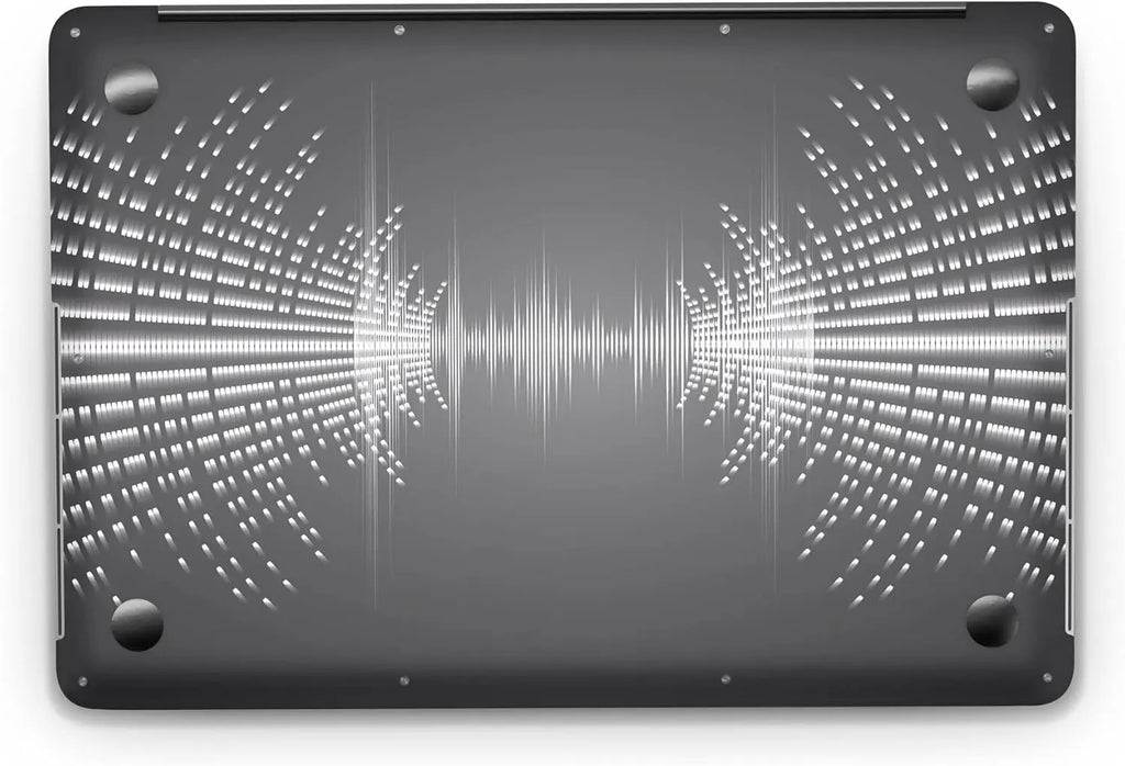Sticker Master Sound Waves Evrensel Sticker Dizüstü Bilgisayar Vinil Sticker Decal 12" 13" 13.3" 14" 15" 15.4" 15.6 inç Dizüstü Bilgisayar Çıkartma Koruyucu Macbook Asus Acer Hp Lenovo Huawei Dell İçin - Sticker Master
