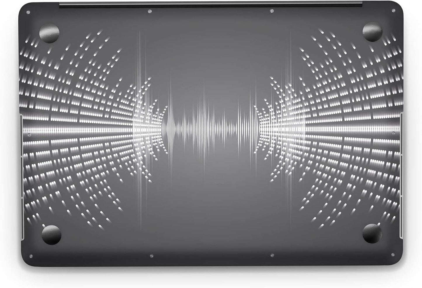Sticker Master Sound Waves Evrensel Sticker Dizüstü Bilgisayar Vinil Sticker Decal 12" 13" 13.3" 14" 15" 15.4" 15.6 inç Dizüstü Bilgisayar Çıkartma Koruyucu Macbook Asus Acer Hp Lenovo Huawei Dell İçin