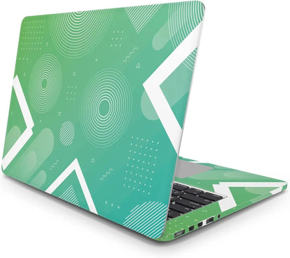 Sticker Master Gradient Green Evrensel Sticker Dizüstü Bilgisayar Vinil Sticker Decal 12" 13" 13.3" 14" 15" 15.4" 15.6 inç Dizüstü Bilgisayar Çıkartma Koruyucu Macbook Asus Acer Hp Lenovo Huawei Dell İçin Sticker Master
