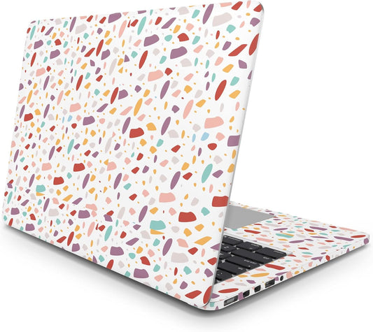 Sticker Master Colorful Flat Terrazzo Evrensel Sticker Dizüstü Bilgisayar Vinil Sticker Decal 12" 13" 13.3" 14" 15" 15.4" 15.6 inç Dizüstü Bilgisayar Çıkartma Koruyucu Macbook Asus Acer Hp Lenovo Huawei Dell İçin