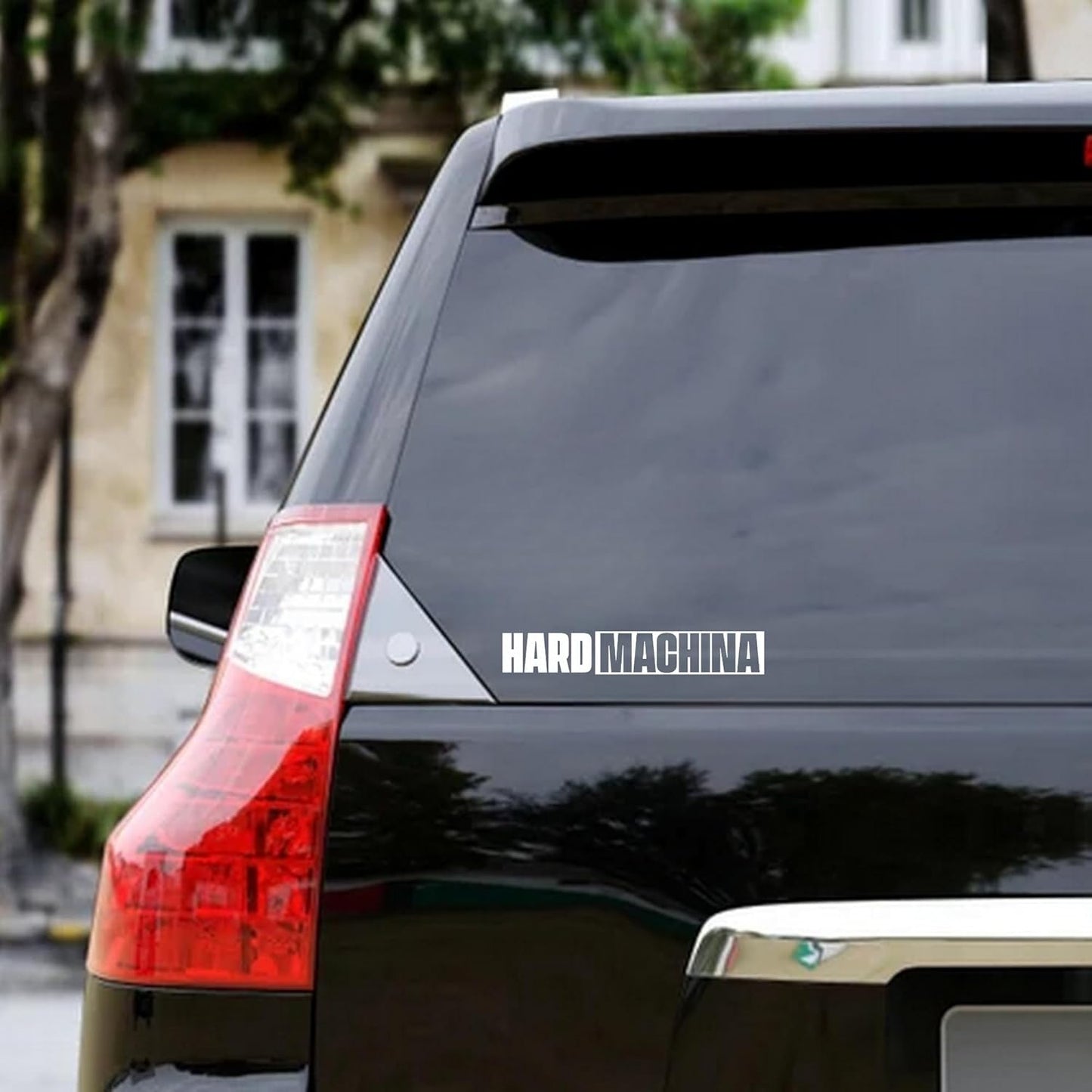 Sticker Master Hard Machina Motorsiklet,Kask,Laptop,Motor Ve Oto Araç Sticker 20 X 4 Cm Beyaz