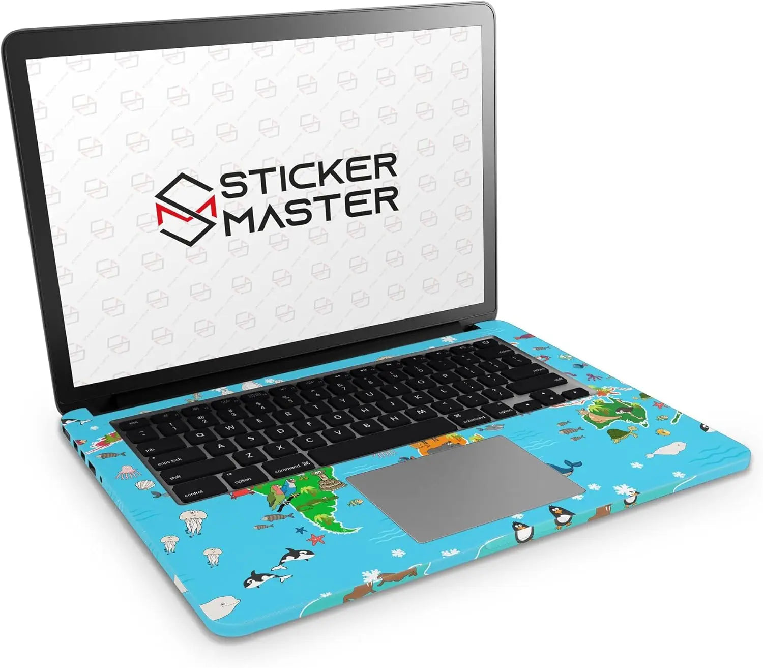 Sticker Master World of Animals Evrensel Sticker Dizüstü Bilgisayar Vinil Sticker Decal 12" 13" 13.3" 14" 15" 15.4" 15.6 inç Dizüstü Bilgisayar Çıkartma Koruyucu Macbook Asus Acer Hp Lenovo Huawei Dell İçin Sticker Master