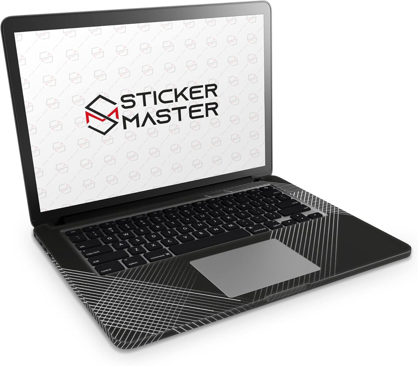Sticker Master Black Shape Protective Evrensel Sticker Dizüstü Bilgisayar Vinil Sticker Decal 12" 13" 13.3" 14" 15" 15.4" 15.6 inç Dizüstü Bilgisayar Çıkartma Koruyucu Macbook Asus Acer Hp Lenovo Huawei Dell İçin