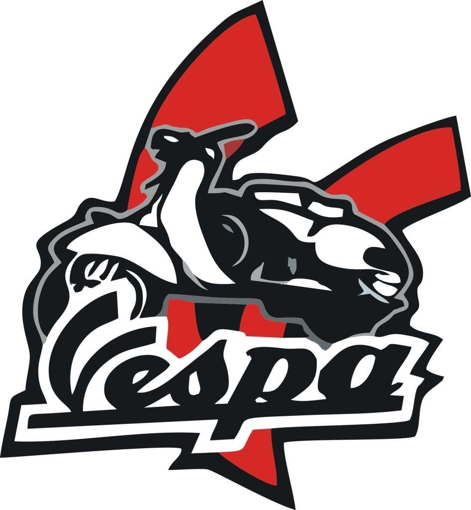 Sticker Master Vespa Red Motor, Kask, Laptop, Araba, Oto Araç İçin Dayanıklı Etiket Decal 15 Cm
