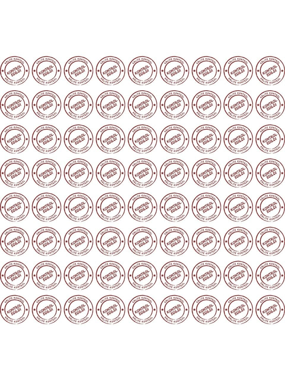 Sticker Master Kontrol Edildi Etiketi Kendinden Yapışkanlı Çap 3 x 3 Cm 1000'Lı