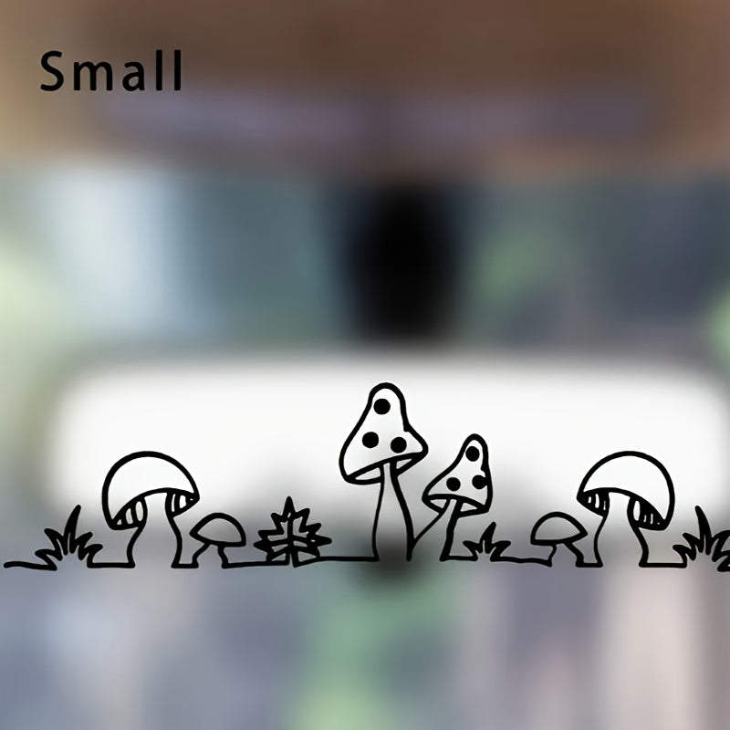 Sevimli Mantar Ayna Stickerı Araç Çıkartması - Sticker Master