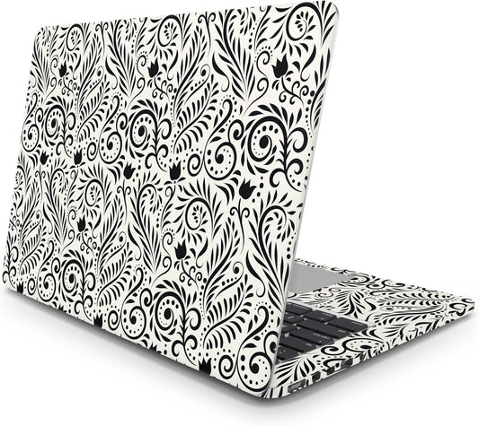 Sticker Master Vintage Ornamental Evrensel Sticker Dizüstü Bilgisayar Vinil Sticker Decal 12" 13" 13.3" 14" 15" 15.4" 15.6 inç Dizüstü Bilgisayar Çıkartma Koruyucu Macbook Asus Acer Hp Lenovo Huawei Dell İçin