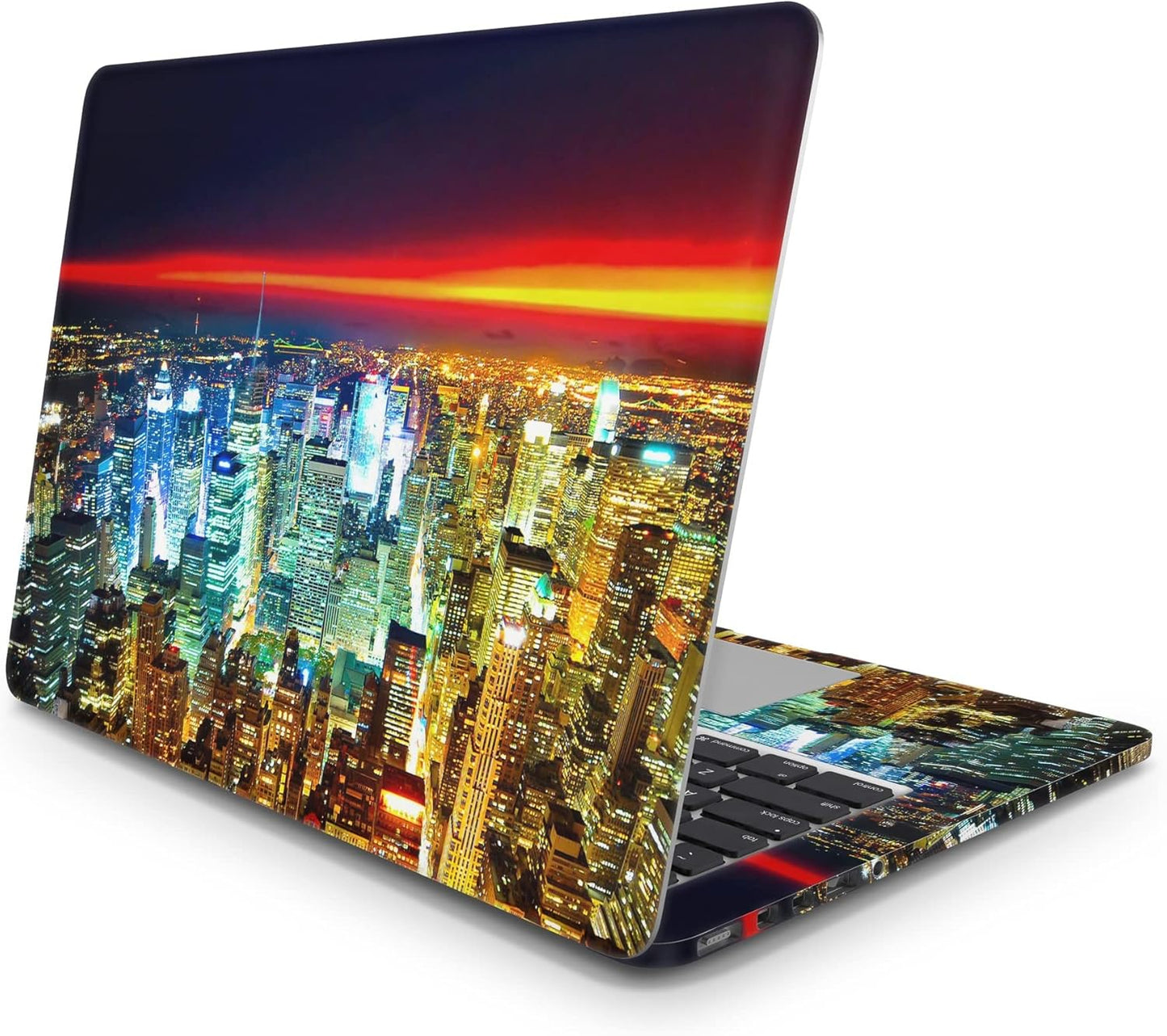 Sticker Master  City Sunset Evrensel Sticker Dizüstü Bilgisayar Vinil Sticker Decal 12" 13" 13.3" 14" 15" 15.4" 15.6 inç Dizüstü Bilgisayar Çıkartma Koruyucu Macbook Asus Acer Hp Lenovo Huawei Dell İçin
