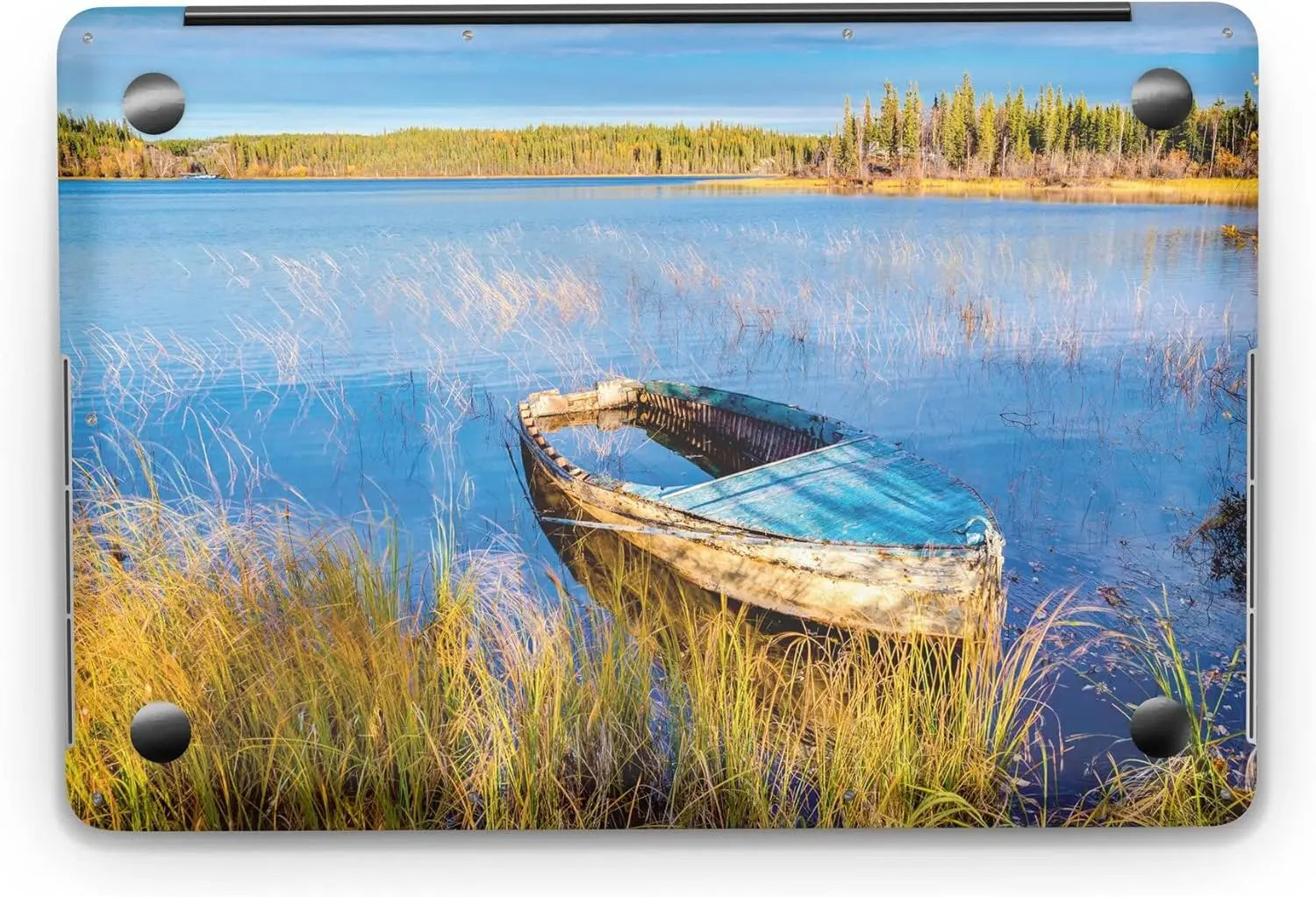 Sticker Master Blue Sky and Lake Evrensel Sticker Dizüstü Bilgisayar Vinil Sticker Decal 12" 13" 13.3" 14" 15" 15.4" 15.6 inç Dizüstü Bilgisayar Çıkartma Koruyucu Macbook Asus Acer Hp Lenovo Huawei Dell İçin Sticker Master