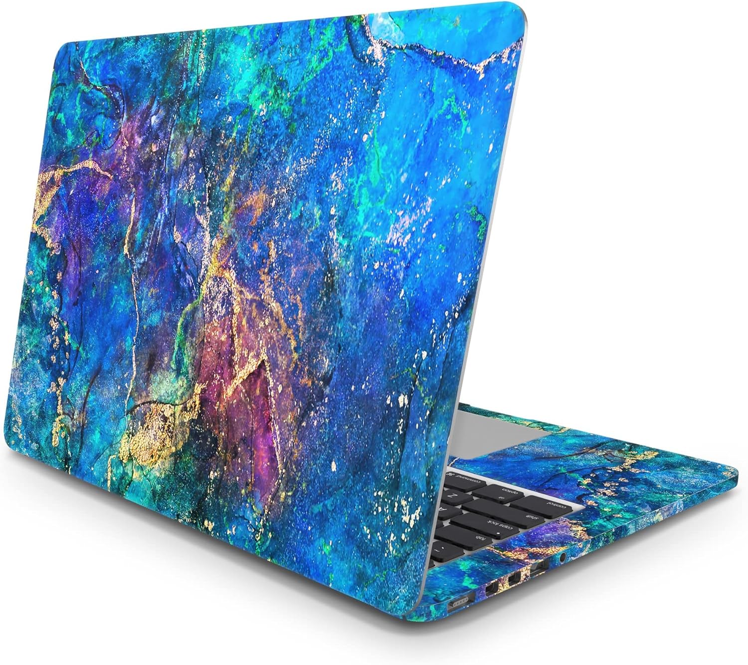 Sticker Master DIY Colorful Marble Evrensel Sticker Dizüstü Bilgisayar Vinil Sticker Decal 12" 13" 13.3" 14" 15" 15.4" 15.6 inç Dizüstü Bilgisayar Çıkartma Koruyucu Macbook Asus Acer Hp Lenovo Huawei Dell İçin