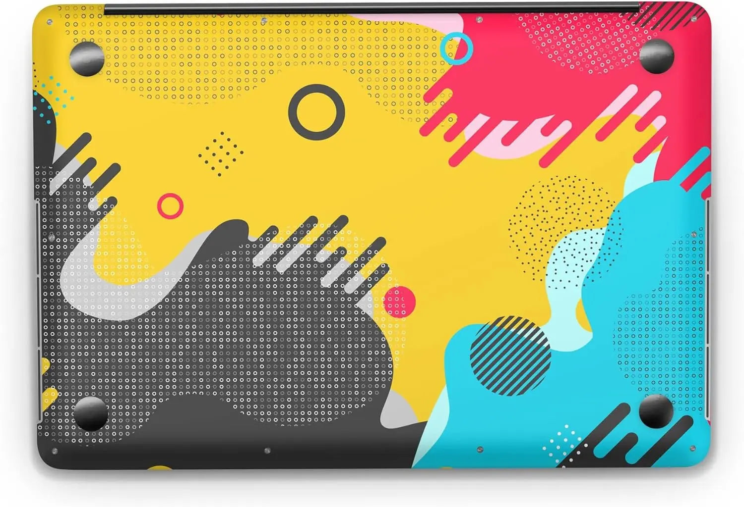 Sticker Master Halftone Colorful Pattern Evrensel Sticker Dizüstü Bilgisayar Vinil Sticker Decal 12" 13" 13.3" 14" 15" 15.4" 15.6 inç Dizüstü Bilgisayar Çıkartma Koruyucu Macbook Asus Acer Hp Lenovo Huawei Dell İçin Sticker Master