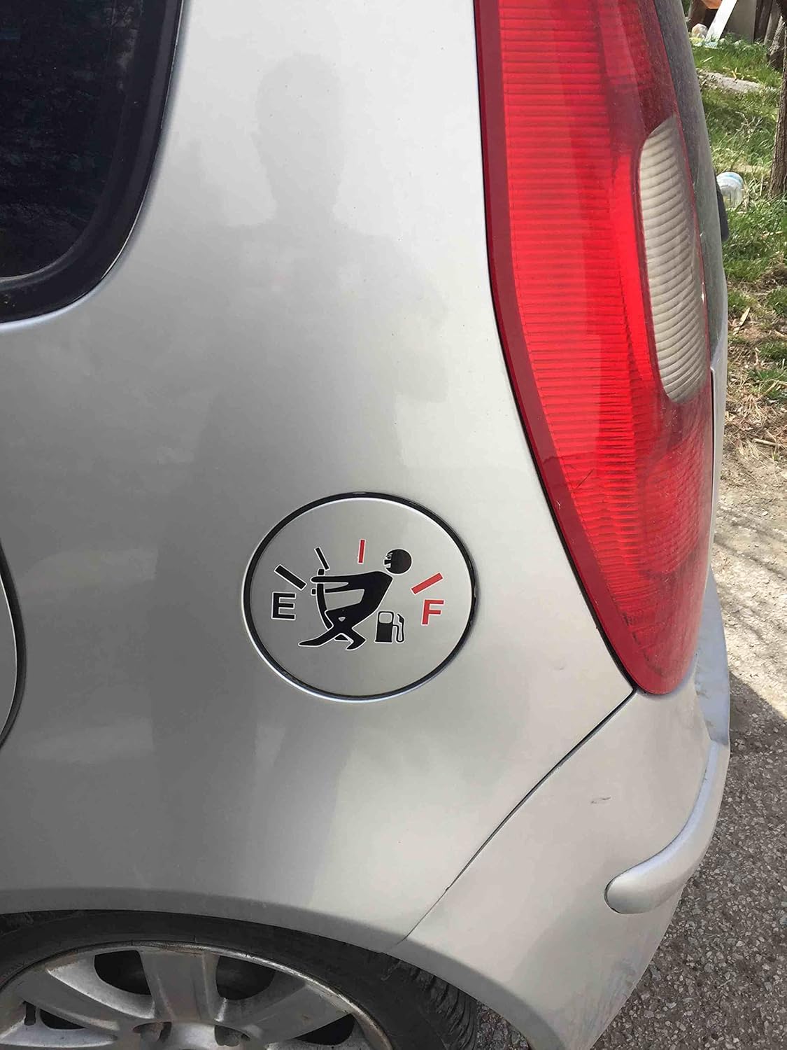 Sticker Master Yakıt Göstergesi Depo Motorsiklet,Kask,Laptop,Motor Ve Oto Araç Sticker 12 Cm