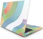 Renkli Çizgili Laptop Sticker Soyut Tasarım Seti | Sticker Master