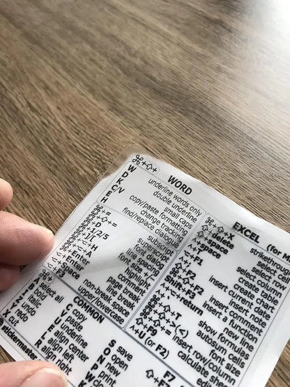 Sticker Master Word & Excel Kısayol Klavye Çıkartması sticker Master