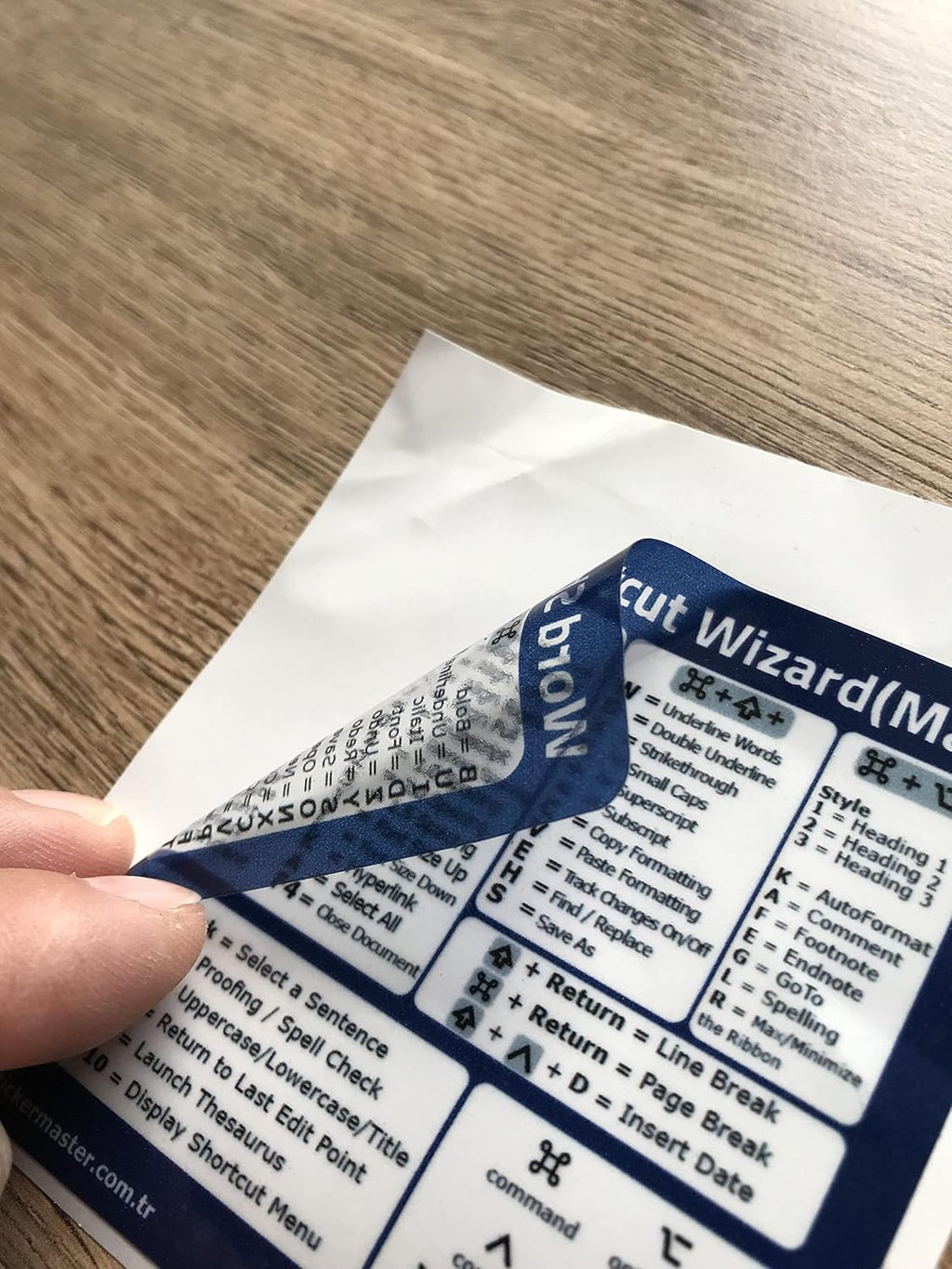 Sticker Master Microsoft Word İçin Referans Klavye Kısayolları Sticker - Macbook Klavye Kısayol Sticker