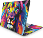 Renkli Aslan Laptop Sticker Pop Art Tasarım Seti | Sticker Master