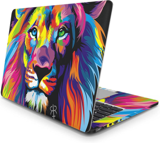 Sticker Master Lion Evrensel Sticker Dizüstü Bilgisayar Vinil Sticker Decal 12" 13" 13.3" 14" 15" 15.4" 15.6 inç Dizüstü Bilgisayar Çıkartma Koruyucu Macbook Asus Acer Hp Lenovo Huawei Dell İçin
