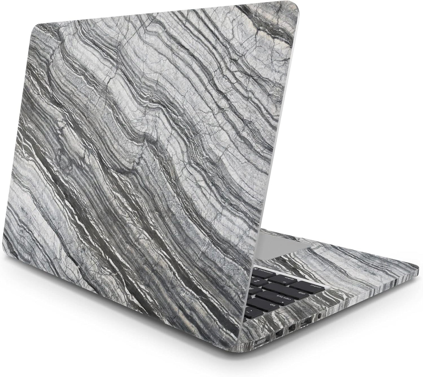 Sticker Master Black Marble Texture Background Evrensel Sticker Dizüstü Bilgisayar Vinil Sticker Decal 12" 13" 13.3" 14" 15" 15.4" 15.6 inç Dizüstü Bilgisayar Çıkartma Koruyucu Macbook Asus Acer Hp Lenovo Huawei Dell İçin