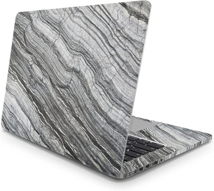 Sticker Master Black Marble Texture Background Evrensel Sticker Dizüstü Bilgisayar Vinil Sticker Decal 12" 13" 13.3" 14" 15" 15.4" 15.6 inç Dizüstü Bilgisayar Çıkartma Koruyucu Macbook Asus Acer Hp Lenovo Huawei Dell İçin Sticker Master