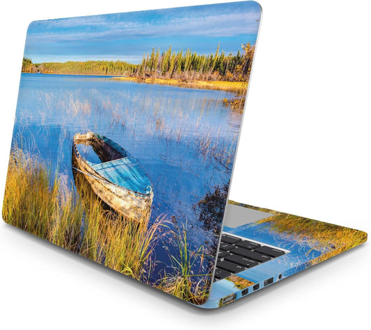 Sticker Master Blue Sky and Lake Evrensel Sticker Dizüstü Bilgisayar Vinil Sticker Decal 12" 13" 13.3" 14" 15" 15.4" 15.6 inç Dizüstü Bilgisayar Çıkartma Koruyucu Macbook Asus Acer Hp Lenovo Huawei Dell İçin