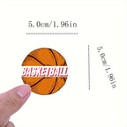 Sticker Master 50 adet Basketbol Vinil Çıkartmaları - Dizüstü Bilgisayarlar, Su Şişeleri, Kaykaylar, Arabalar | Su Geçirmez Çıkartmalar - Sporseverler için İlham Verici İfadeler ve Tasarımlar