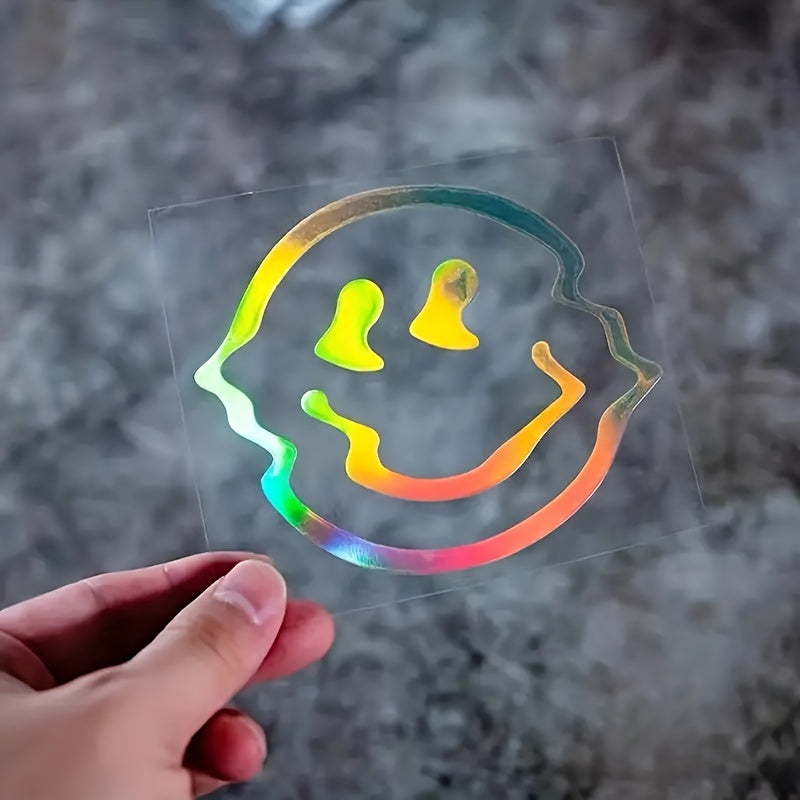Eriyen Gülen Yüz Sticker Araba Çıkartması - Sticker Master
