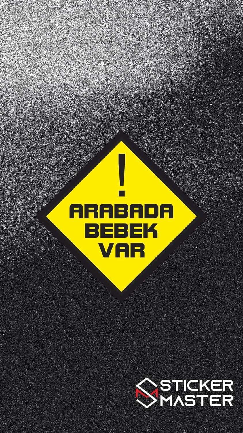 Sticker Master Arabada Bebek Var Motorsiklet,Kask,Laptop,Motor Ve Oto Araç Sticker 12 X 12 Cm