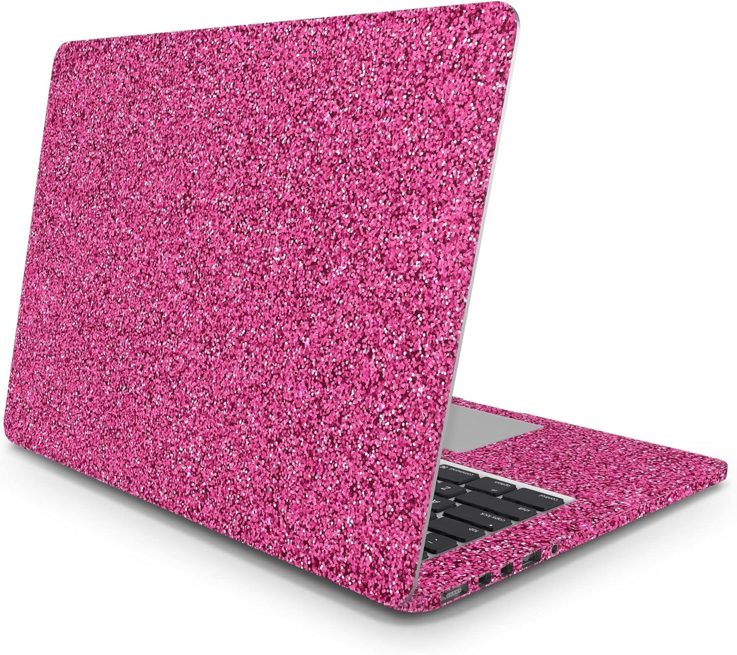 Sticker Master Glamour Pink Gold Glitter Universal Laptop Vinyl Sticker Decal 12" 13" 13.3" 14" 15" 15.4" 15.6 inch Laptop Sticker Protector for Macbook Asus Acer HP Lenovo Huawei Dell